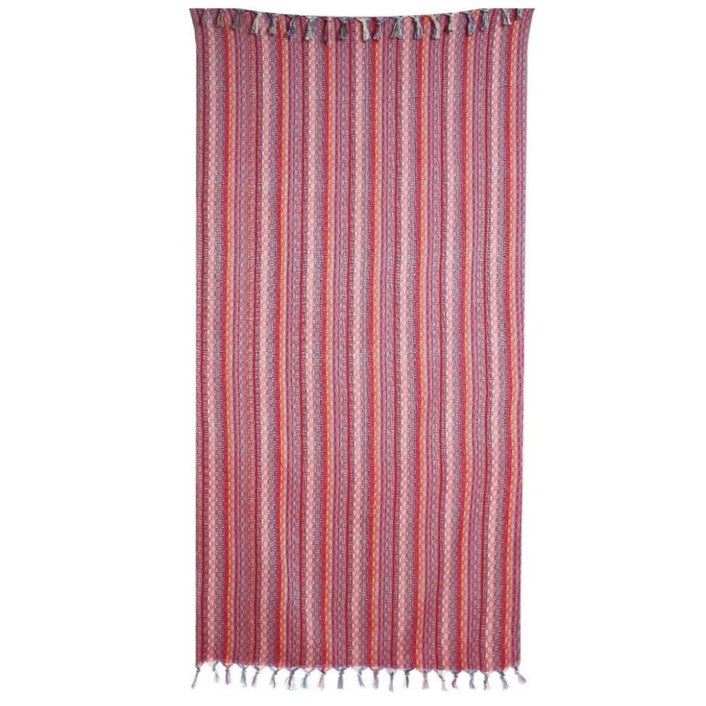 Sand Free Bohemian Red Turkish Towel - 100% Cotton Boho Towels - Picture 12 of 12